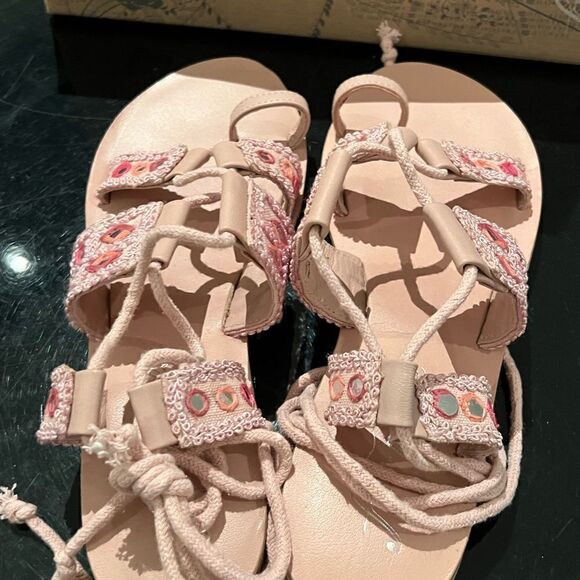 NWT Free People Mantra mirror pink sandals 8.5 - Picture 8 of 14
